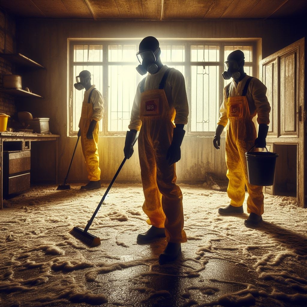 Precauciones y seguridad durante la limpieza de escenarios post mortem